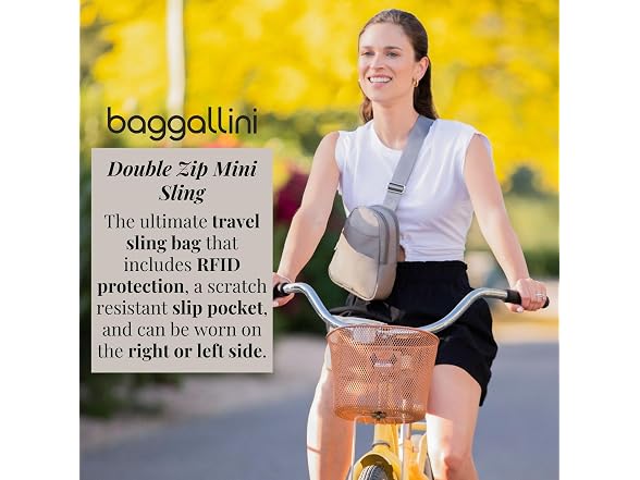 Baggallini Double Zip Mini Sling