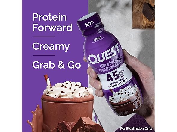 1CT Quest Nutrition Protein Milkshake, Chocolate
