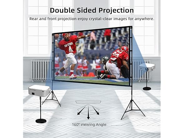 Wootfairy 120 inch Projector Screen with Stand