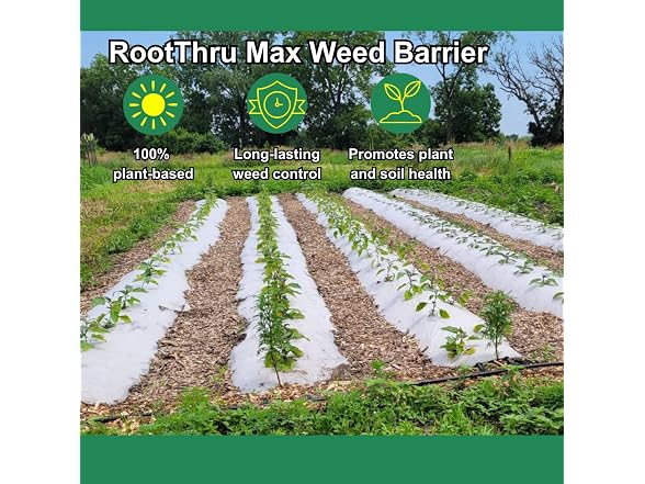 RootThru Max Weed Barrier 3x3ft 10-Pack
