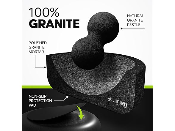 Granite Mortar & Pestle Set