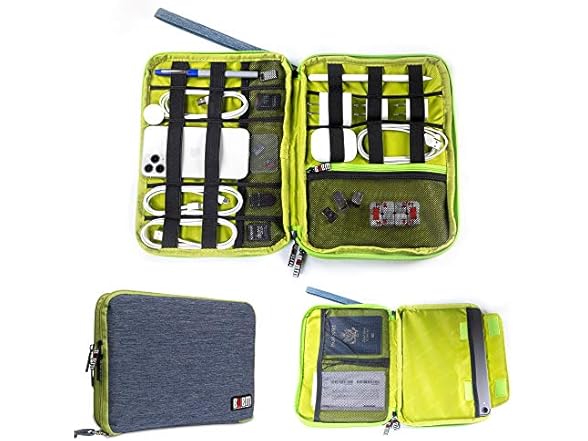 Three Layer Electronics Organizer