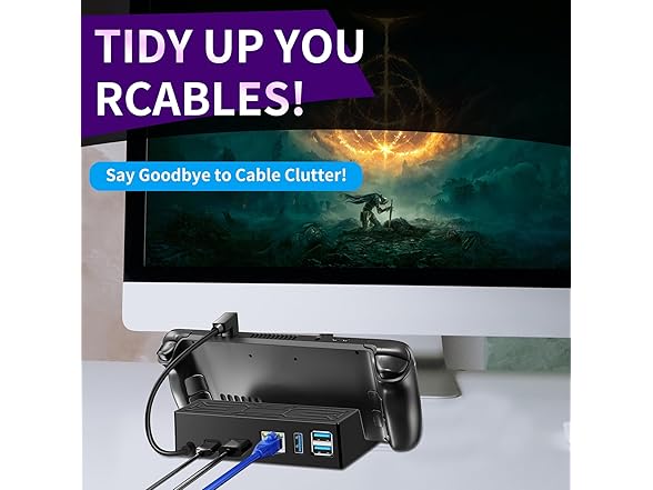 TIAMUTON 6-in-1 Steam Deck Dock w/HDMI 4K