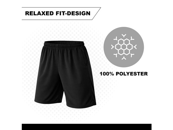3Pk Or 5Pk Mens Poly Tech Lounge Shorts