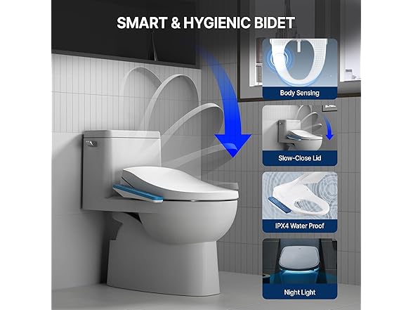 Inus N31 Electronic Bidet Heated Seat & Nightlight
