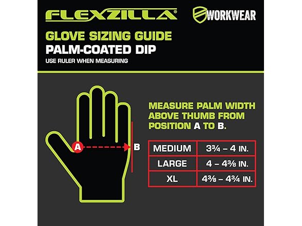 Flexzilla Pro Nitrile Dip Gloves, 3 Pack