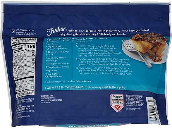 Fisher Chopped Pecans 16 Oz Zip-lock Bag