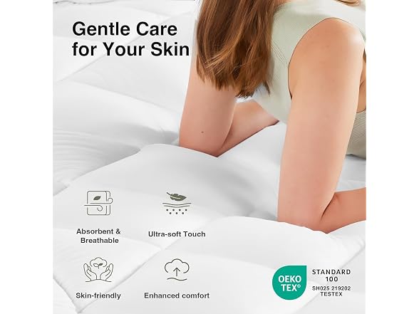 Novilla Queen Mattress Topper, Pain Relief