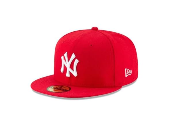 Yankees 59FIFTY Red White Fitted