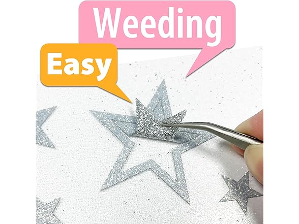 Silvery Glitter Heat Transfer Vinyl