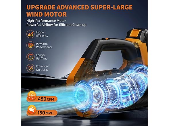 Lightweight Electric Leaf Blower