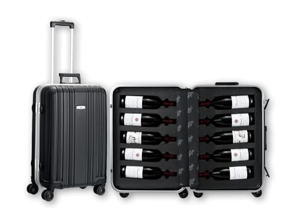 Wine Bottle Suitcase Aluminum (10 Bottles)