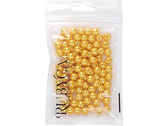 RUBYCA 200Pcs Czech Tiny Satin Luster Glass Pearl Bead