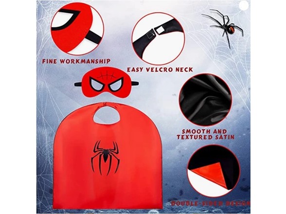 6-Pack Reversible Cape & Mask Set