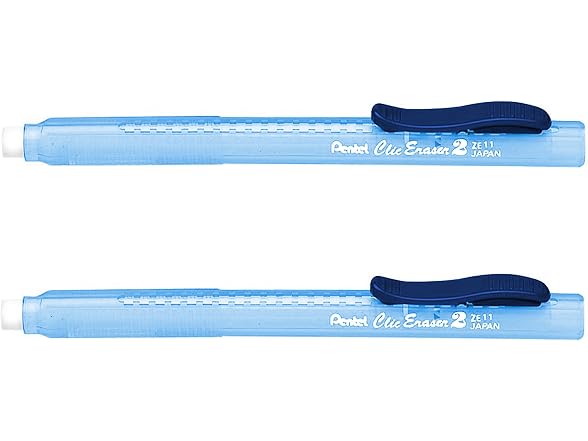 Pentel Clic Stick Eraser Rubber Holder - Blue