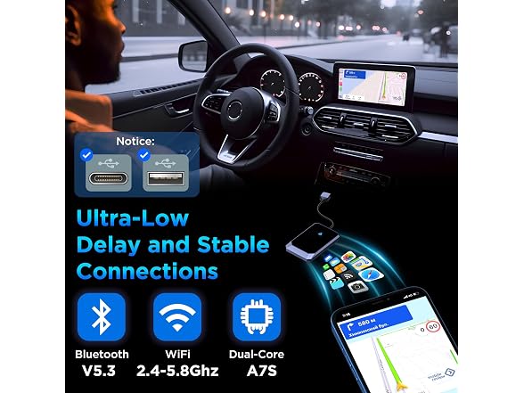TERUNSOUl Android Auto Wireless Adapter