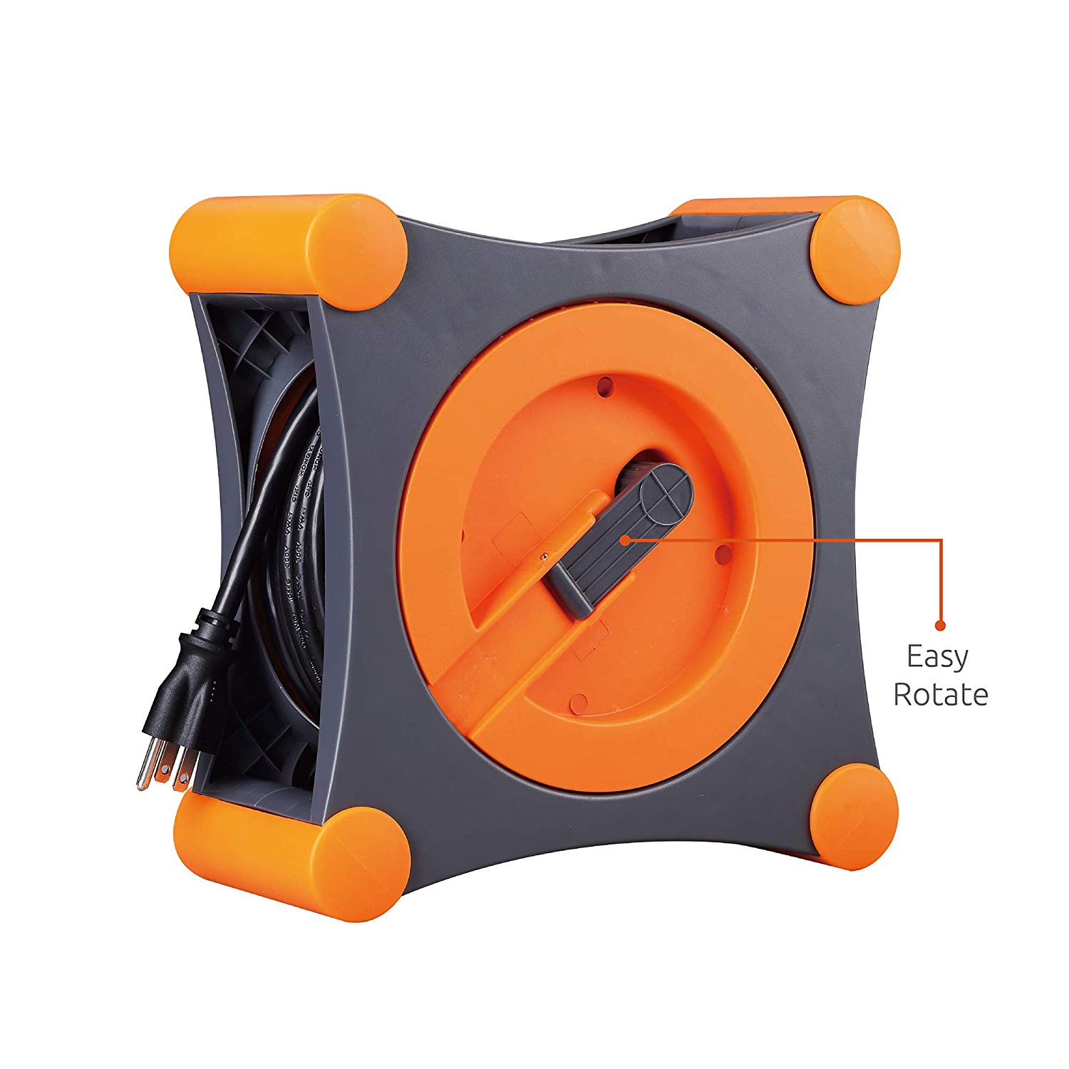 Link2Home 14/3 35' Extension Cord Reel w/4 Outlets - Gallery 13