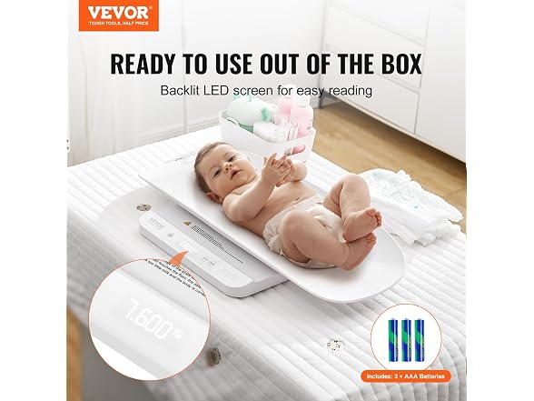 Baby Scale, 2-in-1 Infant Weight Scale