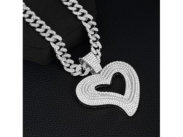 YOHAX Hip Hop Necklace Silver