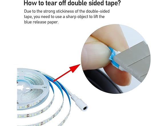 KXZM 12V 16.4ft LED Strip Light 2 Pack