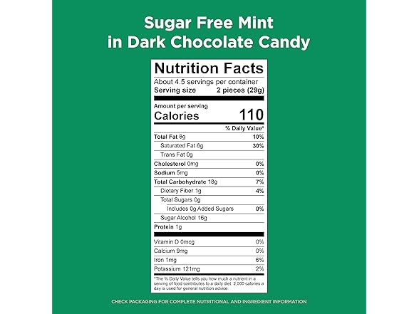 Russell Stover SF Dark Choc Mint Patties