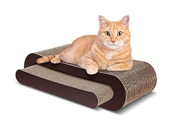 FluffyDream Cat Scratch Cardboard Bed