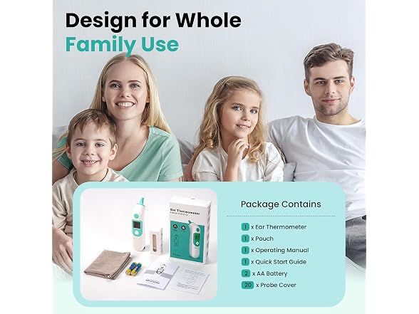 TIZZIOR Thermometer for Adults and Kids
