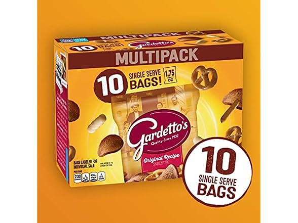 10CT Gardetto's Original Recipe Snack Mix
