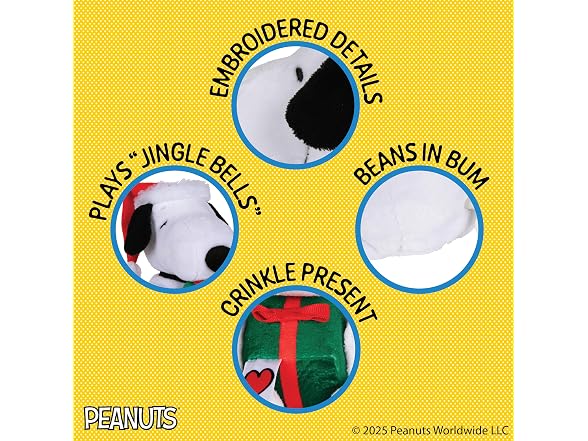 Kids Preferred Peanuts Snoopy Motion Musical Plush