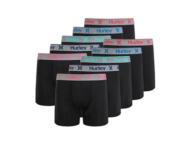 $24.99, Was $64, 60% Off! Hurley Men's 10 Pack Solid Boxer Briefs dealfomo