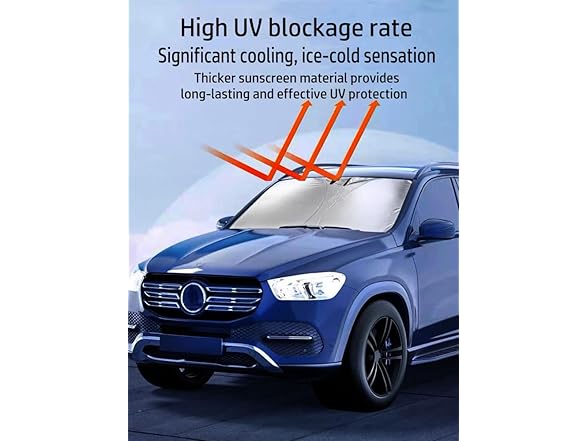 Windshield Sun Shade Foldable Large