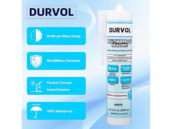 Durvol Waterproof Silicone Sealant