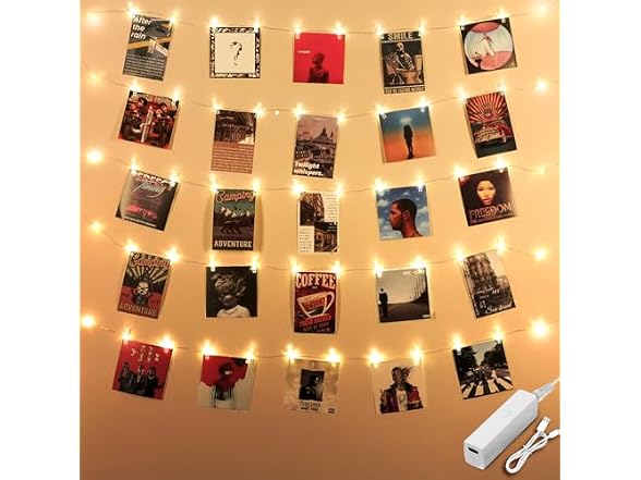 Lakumu Clip Fairy Lights 33FT