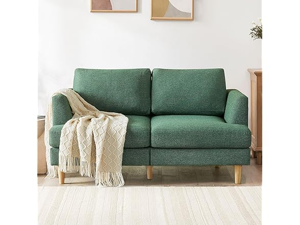 BFD Love Seat, 65 inches, Green