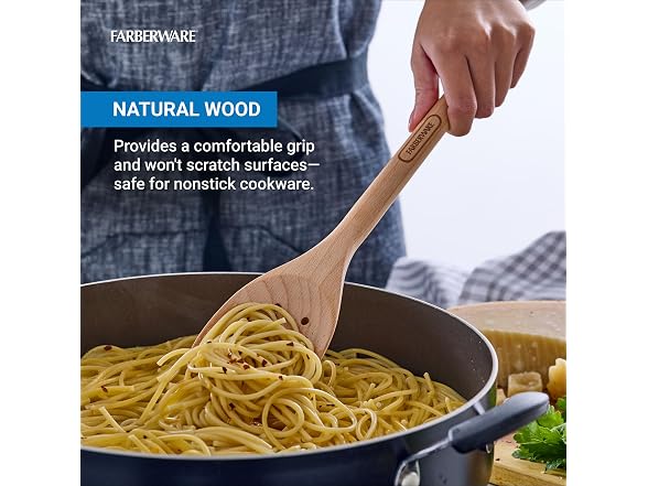 Farberware Beechwood Slotted Spoon - Durable