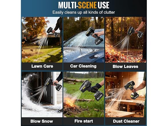 600000 RPM Cordless Handheld Leaf Blower