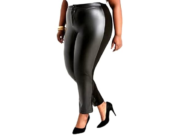 Jeans 1826 Womens Plus Size Faux Leather