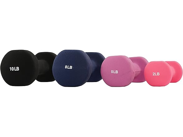 Sunny Health & Fitness Neoprene Dumbbell - 2lbs- Pair