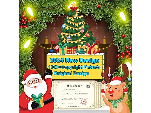 Mapleboom Christmas Window Decorations, 48 Sheets/8 Sets