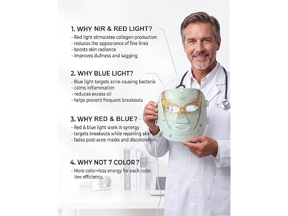 COCO CORALIA Red Light Therapy Mask