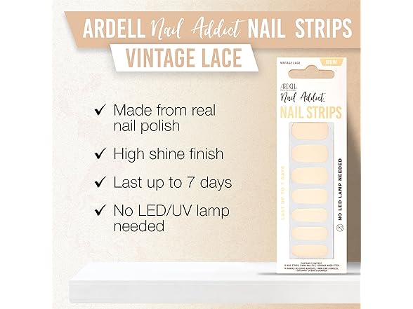 Ardell Nail Polish Strips - Vintage Lace