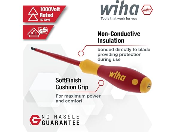 Wiha 32095 Slotted/Phillips Insulated Set, 1000V 19pc