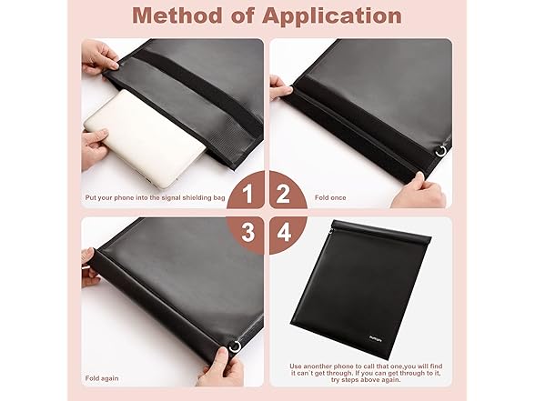 Haftigts 4 Pack Faraday Bags