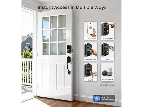 Veise VE017-H 8-in-1 Smart Door Lock