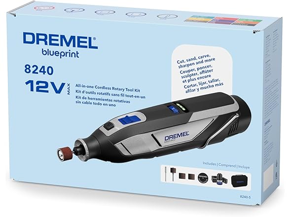 Dremel 8240AE Cordless Rotary Took Kit Black/Gray
