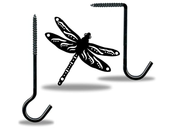 Dragonfly Decor Hooks Weather Resist