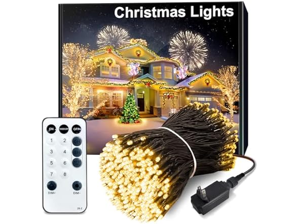 300 LED Christmas Lights Outdoor | 115ft