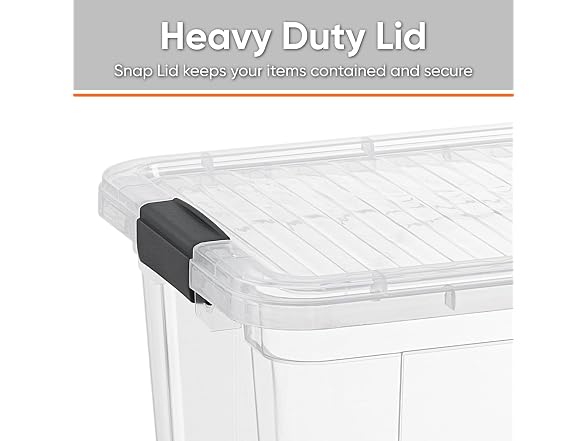 Superio Storage Bins with Lids1.85 Qt, 36 Pack