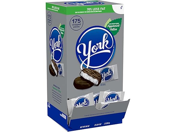 York Dark Choc Peppermint Patties 175pc