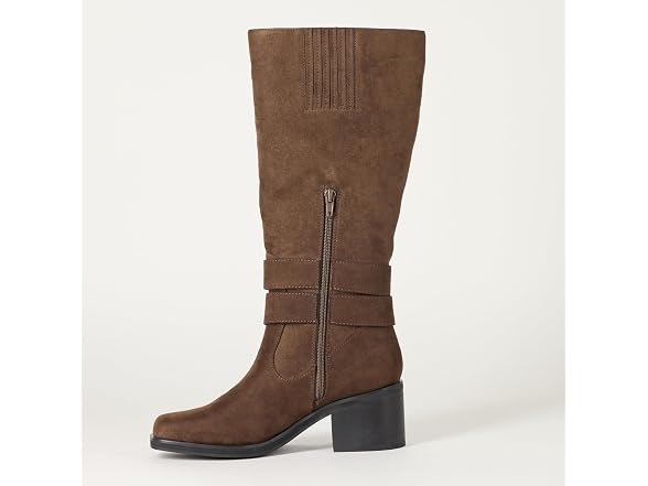 The Drop Women's Sage Tall Biker Boot with Buckles